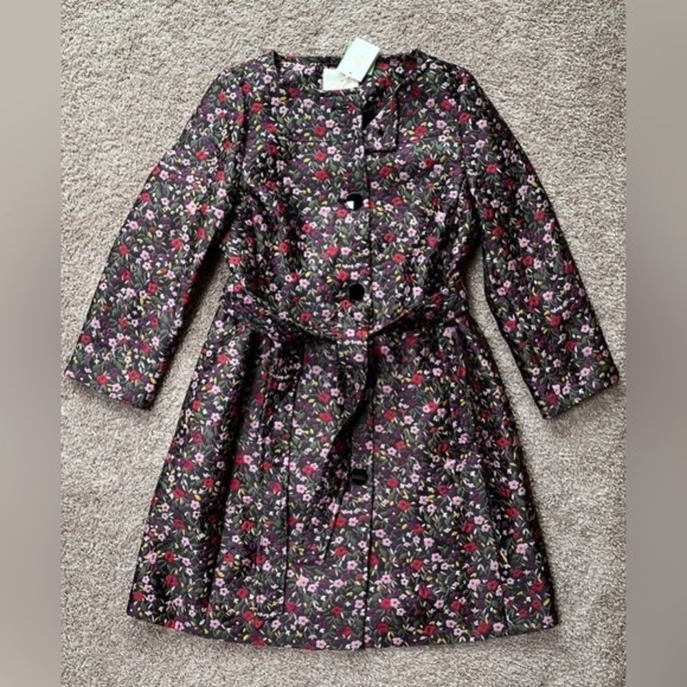 Kate Spade Ma Cherie Boho Floral Jacquard Coat